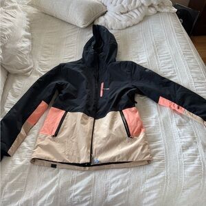 Roxy Black and Pink Ski Jacket
